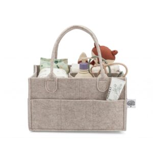 Parker Baby diaper caddy portable nursery storage bin for organizing diapers wipes and baby essentials at home or on the go