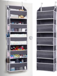 ULG over the door organizer with multiple pockets for storing diapers toys and nursery essentials in small spaces