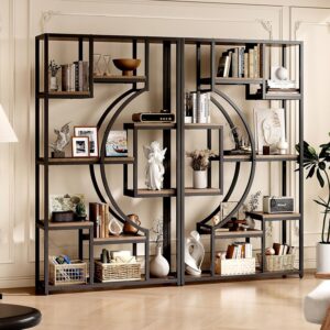Geometric Display Shelf for Books and Decor