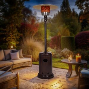Patio heater for a warm and cozy evening