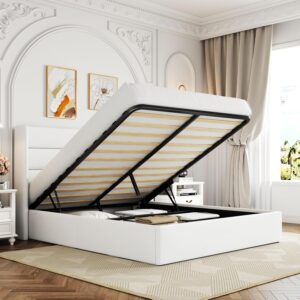 Velvet bed frame with storage for small spaces