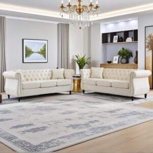 Sophisticated Cream /couch and Loveseat for formal living room