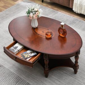 Victorian style coffee table in cherry