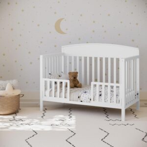 versatile crib easily converts into toddler bed, daybed and full-size bed