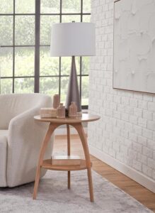 mid century modern end table for living room decor