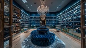 Organized closet with matching hangers, storage bins, and space-saving organization solutions