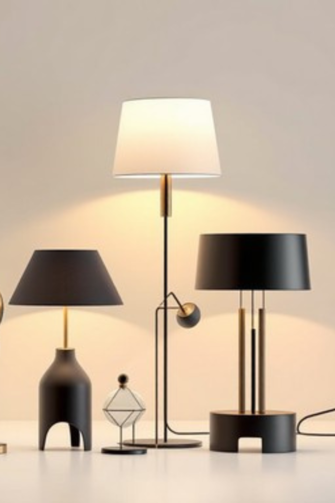 Collection of modern floor lamps for a cozy and inviting bedroom