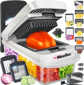 vegetable chopper with container for easy meal prep
