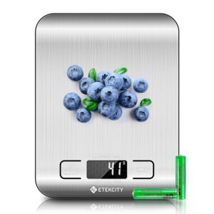 digital kitchen scale for cooking and meal prep on countertop